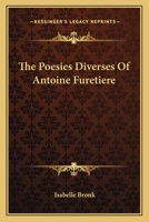 The Poesies Diverses Of Antoine Furetiere 1417954019 Book Cover