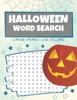 Halloween Word Search: Puzzle Book Large Print - 80 Halloween Puzzles (Edition/Volume 2) 1698639821 Book Cover