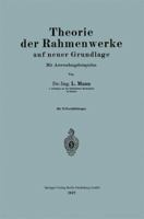 Theorie Der Rahmenwerke Auf Neuer Grundlage: Mit Anwendungsbeispielen 3662318377 Book Cover