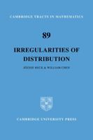 Irregularities of Distribution (Cambridge Tracts in Mathematics) 0521093007 Book Cover