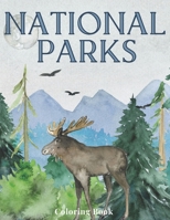 National Parks Coloring Book: Beautiful Hand Drawn Illustrations of US National Parks Simple to Complex Drawings for All Levels of Colorists | Relaxing Activity Book B08WJR1XW2 Book Cover