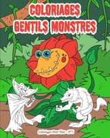 Coloriages Gentils Monstres - Coloriages pour tous N°1: 30 monstres avec des décors variés pour le plaisir de tous. Vampire, Momie, Alien, chien des e B08HGTJD9N Book Cover