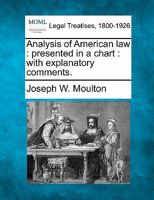 Analysis of American law: presented in a chart : with explanatory comments. 1240000480 Book Cover