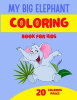 My Big Elephant Coloring Book for Kids B08QFMFGQ6 Book Cover
