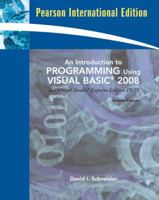 Introduction to Programming Using Visual Basic 2008 0136060722 Book Cover