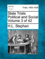 State Trials Political and Social Volume 3 of 42 1275085962 Book Cover