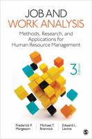 Job and Work Analysis: Methods, Research, and Applications for Human Resource Management 0803972032 Book Cover