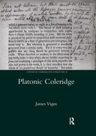 Platonic Coleridge (Legenda Studies in Comparative Literature) 0367602903 Book Cover