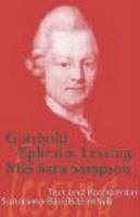 Miss Sara Sampson 3150000165 Book Cover