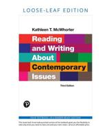 Reading and Writing about Contemporary Issues 0133949613 Book Cover