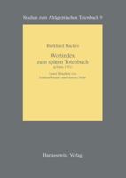 Wortindex Zum Spaten Totenbuch 3447052589 Book Cover