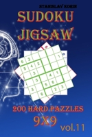 Sudoku Jigsaw: 200 Hard Puzzles 9x9 vol. 11 B08B362CY2 Book Cover