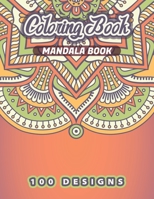 MANDALA BOOK Coloring Book: 100 Amazing Mandalas Patterns Is The Ultimate Mandala Coloring Book for Stress Relief and Relaxation B08L73C7RN Book Cover