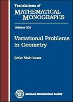 Variational Problems in Geometry 0821813560 Book Cover