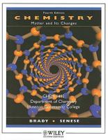 Chemistry: Matter and Its Changes 0471702641 Book Cover