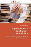 Les Principes de la Constitution Post-Totalitaire 384178206X Book Cover