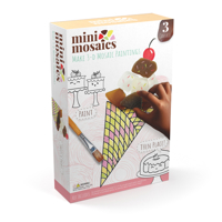Mini Mosaics Sweets & Treats: Paint and Decorate Canvas Boards with Tumbled Glass - DIY Mixed-Media Craft Gift for Ages 6 and Up 0764371835 Book Cover