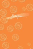 Notizen: Blanko Orange Design Heft f�r Notizen Lettering Handschrift Kreatives Geschenk f�r Kinder und Erwachsene Frauen M�nner Freundinnen und Kollegen 1704353920 Book Cover
