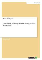 Dezentrale Vermögensverwaltung in der Blockchain 3668606870 Book Cover