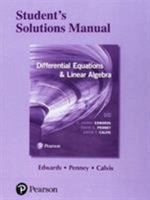 Students' Solutions Manual for Differential Equations and Linear Algebra 0134498143 Book Cover