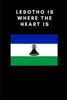 Lesotho: Country Flag A5 Notebook to write in with 120 pages 1076730264 Book Cover