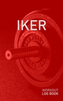 Iker: Blank Daily Health Fitness Workout Log Book Track Exercise Type, Sets, Reps, Weight, Cardio, Calories, Distance & Time Record Stretches Warmup Cooldown & Water Intake Personalized First Name Ini 1655259121 Book Cover