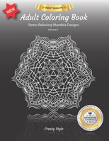 Adult Coloring Book: Stress Relieving Mandala Designs - Volume II B08VWY9WLW Book Cover