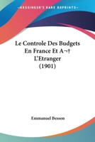 Le contrôle des budgets en France et à l'étranger 1167725824 Book Cover