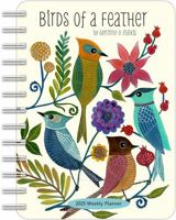 Birds of a Feather 2025 Weekly Planner Calendar: Watercolor Bird Illustrations by Geninne Zlatkis 1524890863 Book Cover