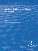 A Critical Edition of the Play of the Wether B0BMXXC6KL Book Cover