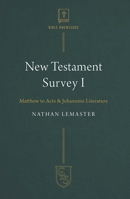 New Testament Survey I: Matthew to Acts & Johannine Literature (Christian Life Series) 1619583941 Book Cover