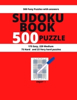 SUDOKU BOOK 500 PUZZLE: SUDOKU BOOK for Adults Young Men and Womens ,183 Pages , 500 Sudoku Puzzles from The Easiest to Most Hard, Nice Gift in Halloween day Size 8,5x11 Inches B08HQ3ZN5W Book Cover