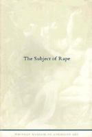 The Subject of Rape (Isp Papers, No 4) 0874270898 Book Cover