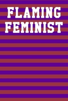 Flaming Feminist: Guitar Tab Notebook 6”x9” 120 Pages 1690607432 Book Cover