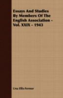 Essays and Studies by Members of the English Association - Vol. XXIX - 1943 1409725162 Book Cover