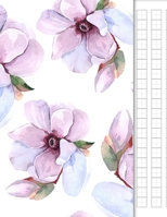 Japanese Writing Practice Book: Genkouyoushi Paper for Notetaking & Practice of Kana & Kanji, Floral Cover 1671441516 Book Cover