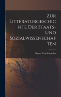 Zur Litteraturgeschichte Der Staats- Und Sozialwissenschaften 101807595X Book Cover