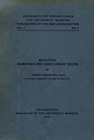 Selected Sumerian And Babylonian Texts 101618977X Book Cover