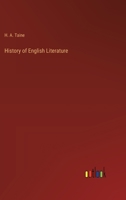 History of English Literature 3368175270 Book Cover