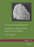 Sumerische Glossenhandschriften ALS Quellen Des Altbabylonischen Hermeneutischen Denkens 3963271043 Book Cover