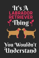 It's An Labrador Retriever Thing, You Wouldn't Understand: Best Gift for Labrador Retriever Lovers, 6x9 inch 100 Pages Christmas & Birthday Gift / Journal / Notebook / Diary 1673646859 Book Cover