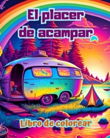 El placer de acampar Libro de colorear para amantes de la naturaleza y el aire libre Diseños creativos y relajantes: Impresionantes y encantadoras escenas de camping (Spanish Edition) B0CL5J8W5R Book Cover