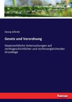 Gesetz Und Verordnung 1016003250 Book Cover