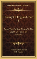 History Of England, Part 1 1377172368 Book Cover