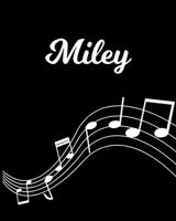 Miley: Sheet Music Note Manuscript Notebook Paper Personalized Custom First Name Initial M Musician Composer Instrument Composition Book 12 Staves a Page Staff Line Notepad Notation Guide Create Compo 1704062861 Book Cover