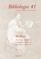 Bat Books: A Catalogue of Folded Manuscripts Containing Almanacs or Other Texts 2503568092 Book Cover