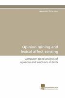 Opinion Mining and Lexical Affect Sensing 383812488X Book Cover