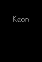 Keon: Notebook / Journal / Diary - 6 x 9 inches (15,24 x 22,86 cm), 150 pages. Personalized for Keon. 1694509583 Book Cover