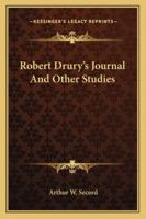 Robert Drury's Journal And Other Studies 1162987758 Book Cover