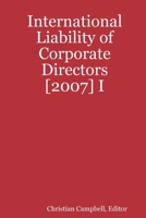 International Liability of Corporate Directors [2007] I 143570228X Book Cover
